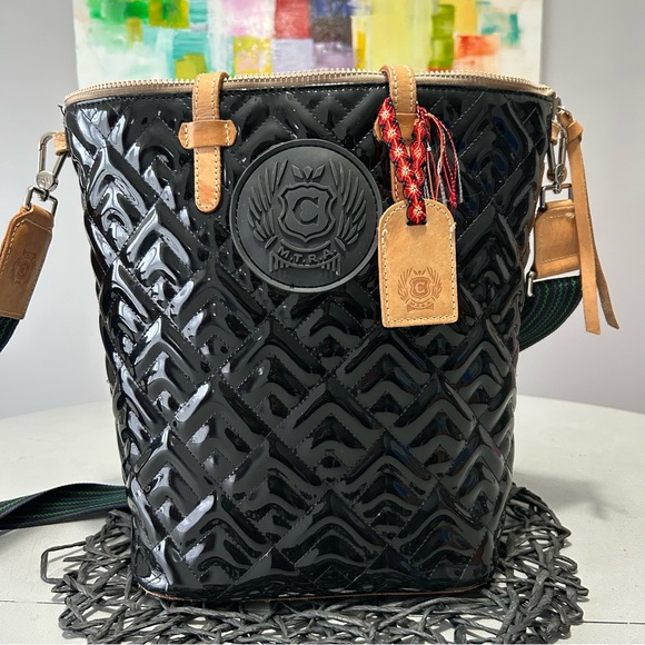 Consuela Inked Sling Quilted Patent Bag - Picture 8 of 11